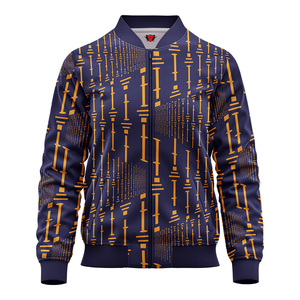 Chaqueta universitaria de bombardero de béisbol delgada personalizada 2025 para hombre, nuevo estilo con logotipo frontal, chaqueta de invierno con patrón de letras personalizadas - Product Image 3