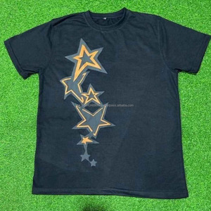 Logo personnalisé T-shirts lettres pour hommes de haute qualité 100 coton léger et respirant à séchage rapide T-shirt tricoté lourd - Product Image 6