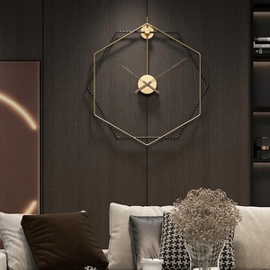 Reloj de pared decorativo negro y dorado más vendido, reloj de pared grande silencioso decorativo de lujo para el hogar para sala de estar y regalo de boda - Product Image 6