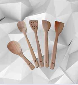 Ensemble de spatules, ensemble d'outils de cuisine, ensemble de cuisine en bois - Product Image 2