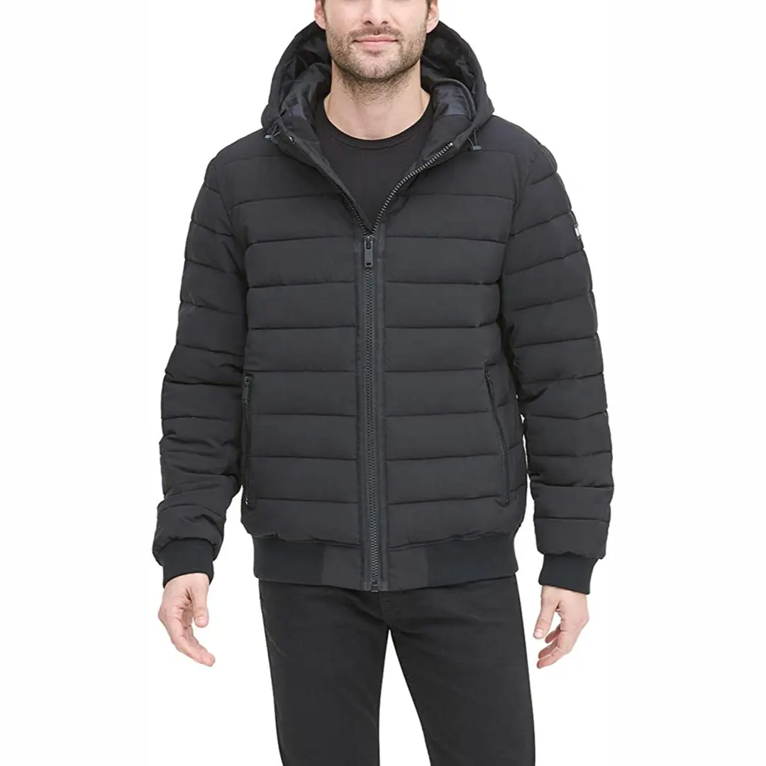 Men's 3-in-1 Soft Shell Systems Jacket with Fleece Liner Men Nylon Hooded Winter Bubble Puff Down Coat Puffer Jackets