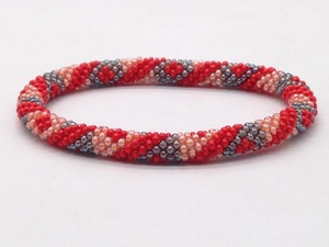 Bracelet en perles de verre multicolores exclusives provenant du monde entier, nouveaux fils de coton, coupe brillante, fait à la main au Népal, durable, unisexe - Product Image 6