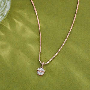 Pendentif en diamant, charme moderne, bijoux en forme d'hémisphères - Product Image 1