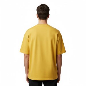 T-shirt coupe ajustée en coton pour hommes fournisseur d'usine OEM vente en gros sur mesure respirant doux décontracté gym streetwear confortable - Product Image 3