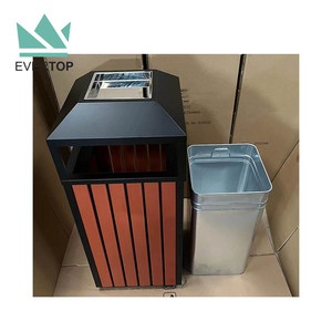 Cestino/Contenitore per Rifiuti Quadrato Grande DA-78A, <span class=keywords><strong>Pattumiera</strong></span> da Giardino Economica <span class=keywords><strong>in</strong></span> <span class=keywords><strong>Metallo</strong></span>, Contenitore per Rifiuti Esterno <span class=keywords><strong>in</strong></span> Legno, Produttore Cinese di Pattumiere <span class=keywords><strong>in</strong></span> Legno - Product Image 3