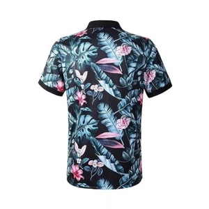 Broderie OEM de haute qualité, imprimée, 100% polyester, respirante, séchage rapide, écologique, décontractée, coupe ajustée pour homme, sublimation personnalisée - Product Image 2