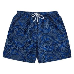Short de basket-ball en polyester double sublimé pour hommes, décontracté, entrejambe de 5 pouces, double maille, ample, motif solide à volants - Product Image 4