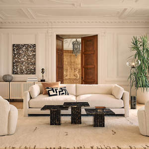 New Arrival Stone and Marble Accent <b>Tables</b> for Living Room Decor Luxury Stone and Marble Coffee <b>Tables</b> with <b>Storage</b> Stone - Product Image 5