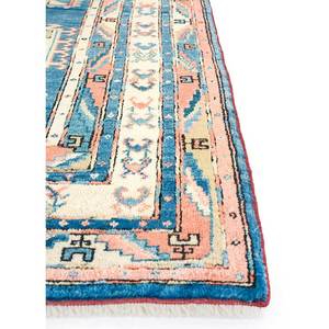 Alfombras de Lana Anudadas a Mano Nuray Blue, Geométricas Orientales, para Dormitorio de Adolescentes, Hechas a Mano, Rectangulares de 9x12, para Pasillo, Pae-927, para el Hogar - Product Image 4