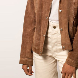 Chaqueta de gamuza Vintage para mujer, nuevo diseño a la moda, chaquetas de cuero de gamuza a la moda para invierno - Product Image 6