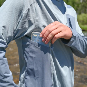 Sweat à capuche personnalisé léger à séchage rapide SPF 50 Jersey imperméable à l'eau avec protection solaire Sweats à capuche à manches longues évacuant l'humidité - Product Image 4