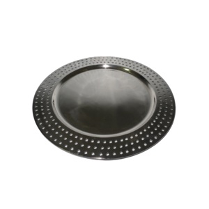 Forme hexagonale en acier inoxydable concepteur chargeur plaque émail finition mariage événement fête vaisselle serveur alimentaire chargeur plaque - Product Image 3