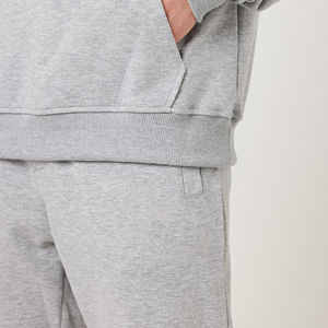 2025 dernière conception respirant 100% coton pull à capuche survêtement survêtement grande taille imprimé hiver été polaire solide ensembles - Product Image 6