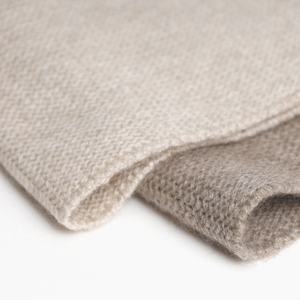 Luxury Unisex Mongolian Cashmere Short <b>Scarf</b> Organic Brown Beige <b>Neck</b> Warmer Winter Soft Breathable Elegant Traditional MONECO - Product Image 3