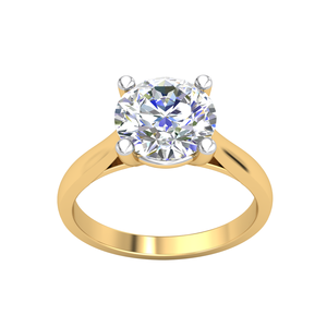 Bague élégante en or 14 carats classique pour femme 1.85Cts VS Clarity Lab Grown EF Color Diamond Luxurious IGI Certified Jewelry - Product Image 1