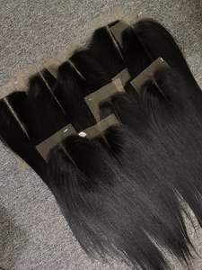 Extensions de cheveux Remy vietnamiens pour femmes 2x6 fermeture naturelle droite couleur noire cheveux humains de haute qualité - Product Image 3