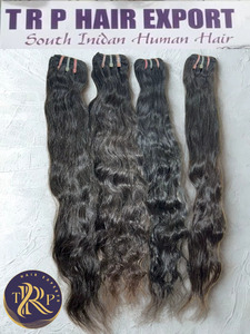 Extensiones de cabello humano Remy virgen de un solo donante sin procesar de templo indio crudo Premium en recto - Product Image 6