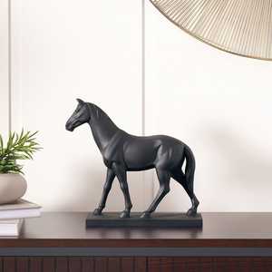 รูปปั้นอลูมิเนียมม้ารูปปั้นเสือดำที่สวยงามและสง่างาม - Product Image 4
