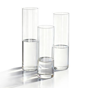 Jarrón de Vidrio Cilíndrico de Borosilicato Alto, Resistente al Calor, Centro de Mesa Alto, Precio de Fábrica, Venta al por Mayor, OEM - Product Image 1