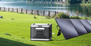 Système de recharge d'urgence 2400W avec <span class=keywords><strong>panneau</strong></span> <span class=keywords><strong>solaire</strong></span> 400W MPPT et batterie LiFePO4 – Écologique pour <span class=keywords><strong>camping</strong></span>, voiture et situations de panne de courant - Product Image 2