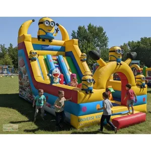 Tobogán Inflable Grande con Temática de Minions para Niños, Material de 650,00 Gr/m, para Uso en Parques Urbanos - Product Image 3