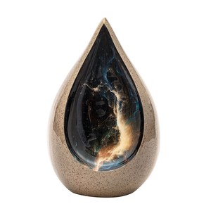 Urna para cenizas humanas Cremate Sand Marble Storm Teardrop Adult Cremate Urn Adult Cremate Urna de tamaño completo - Product Image 1