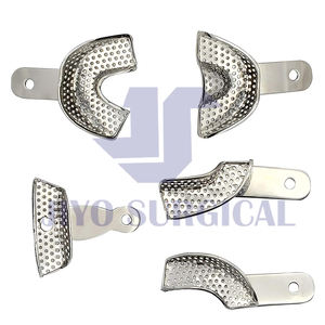 Plateau d'empreinte dentaire professionnel en acier inoxydable, plateau de moulage orthodontique pour dentiste, équipement de laboratoire réutilisable - Product Image 4