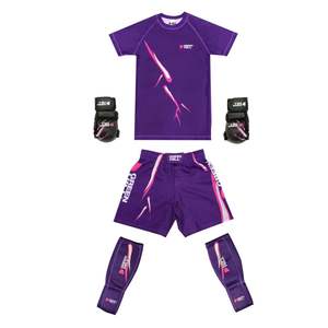 Kit Oficial de MMA para Niños GREEN HILL 'LIGHTNING', Kimono de BJJ para Niños, Ropa de Artes Marciales Elástica Lavada para Jiu-Jitsu, Trajes de BJJ - Product Image 1