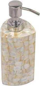 Ensemble de salle de bain nacre de luxe et pompe en acier de bouteille de lotion et produit de Offre Spéciale de taille personnalisée - Product Image 3