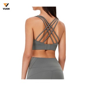Soutien-gorge de Yoga d'entraînement de gymnastique pour femmes haut soutien-gorge de sport doux respirant avec Logo personnalisé Sexy nouveauté soutien-gorge de sport pour femmes - Product Image 2