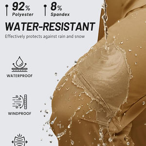 Vestes de randonnée pour hommes en gros, imperméables, coupe-vent, respirantes, taille haute, avec plusieurs poches, prix de gros - Product Image 4