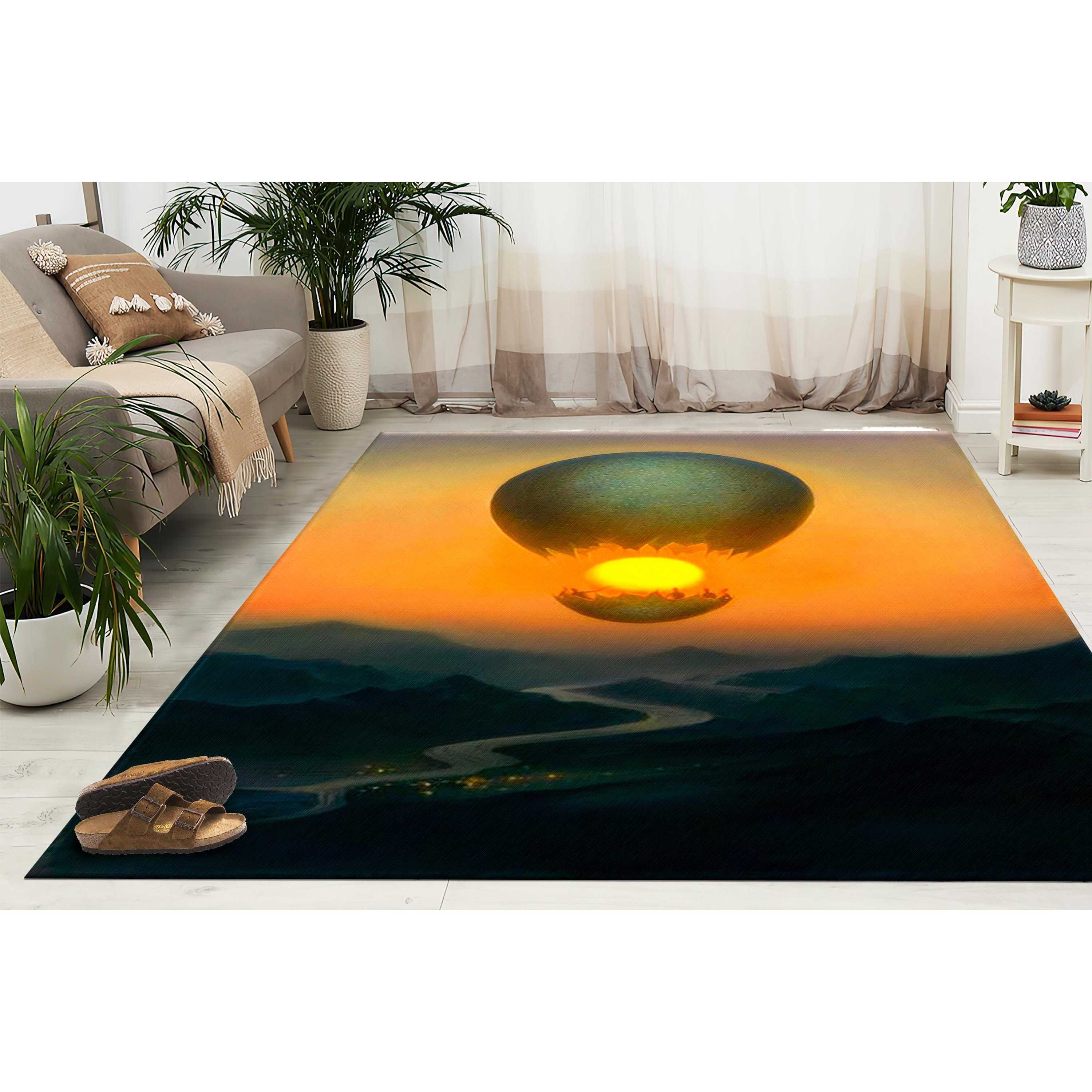 Surrealer Bedruckter Teppich