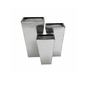 Nouveau pot de fleurs décoratif pour hôtel couleur argent pots de fleurs ronds au design classique pour la décoration de mariage - Product Image 4