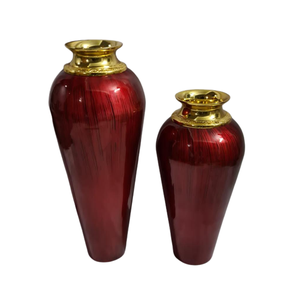 Vente en gros de vases à fleurs de couleur noire de qualité supérieure vases de décoration modernes en métal rustique élégant vintage classique pour le salon - Product Image 3
