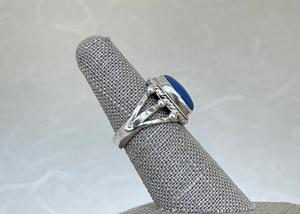 Elegant Blue Chalcedony Designer 925 Sterling Silver <b>Bridal</b> Ring Handmade <b>Wedding</b> <b>Gift</b> for Women on Valentine's <b>Day</b> - Product Image 4
