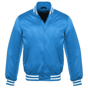 Kivotech-Chaqueta de béisbol Estilo Vintage para hombre, color rojo con adornos blancos, 100% algodón bordado decoración OEM al por mayor - Product Image 1