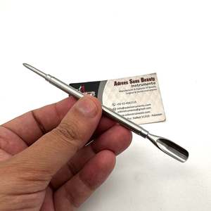 Herramienta de manicura de Arte de uñas de acero inoxidable sostenible de doble extremo Removedor de piel muerta Empujador de cutículas Logotipo personalizado - Product Image 2