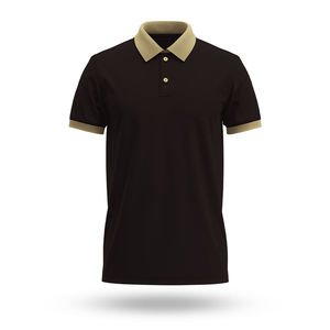 Nouveauté Polo pour homme à col contrasté Manches courtes Design personnalisé Mélange de coton Vêtements de travail Fabricant OEM Fournisseur en gros - Product Image 1