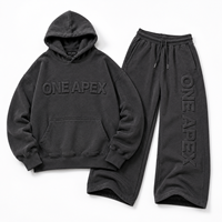 ONEAPEX SPORTS WEAR Vêtements de sport haut de gamme Marron camel Anti-bactérien Respirant Séchage rapide Grande taille Streetwear Coupe régulière Doublure polaire 100%