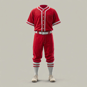 Uniforme de Béisbol 100% Poliéster, Conjunto de Pantalones y Camiseta de Béisbol con Líneas a Rayas, Uniformes de Béisbol de Alta Calidad Unisex - Product Image 4
