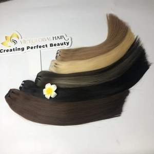 Cuticule russe alignée nouvelle extension de cheveux de trame de génie Double dessiné - Product Image 3