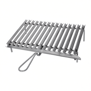 Polished Chrome Stainless Steel Grease Collection Grill 50x35cm for <b>BBQ</b> Model 20630 - Product Image 2