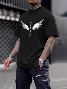 T-shirt tricoté à la mode pour hommes avec brodé ou imprimé personnalisable Casual Oversized Fit Streetwear Inspired Knit Tee - Product Image 6