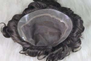 Prothèse capillaire intelligente pour hommes, cheveux Remy européens, styles Kinky Straight et Deep Water Wave, base PU intégrale, texture 28mm - Product Image 5