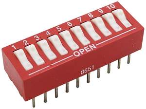 Commutateur DIP avec pas de 2,54 mm - Product Image 3