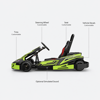 Kart de course électrique tout-terrain rapide pour adultes, 45 km/h, batterie lithium 48V, capacité de charge 90 kg, idéal pour les parcs d'attractions - Vente en gros usine