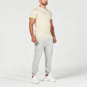 <b>Men's</b> 100% Cotton Compression Sportswear Wholesale Gym <b>T</b>-<b>Shirt</b> with <b>Muscle</b> Design for Running - Product Image 3