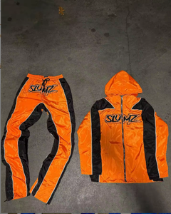 Survêtement décontracté pour homme 2026 personnalisé, coupe-vent épais avec capuche, veste en nylon et pantalon à taille élastique, veste zippée d'hiver - Product Image 5