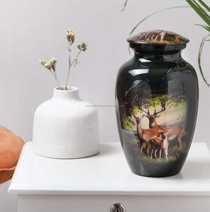 Urne de crémation de cerf pour cendres humaines Adulte Homme et femme-Urne de restes humains Urnes décoratives pour adultes - Product Image 3