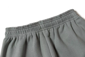 Pantalon de jogging décontracté uni, léger, taille mi-haute, coupe droite, avec bas élastique, coupe fuselée, ample, sans cordon de serrage - Product Image 2